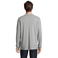 Polo manga larga sostenible unisex Planet Lsl. Color gris mezcla.