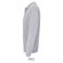 Polo manga larga sostenible unisex Planet Lsl. Color gris mezcla.