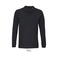 Polo manga larga sostenible unisex Planet Lsl. Color negro.