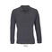 Polo manga larga sostenible unisex Planet Lsl. Color gris antracitamezcla.