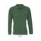 Polo manga larga sostenible unisex Planet Lsl. Color verde botella.