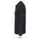Polo manga larga sostenible unisex Planet Lsl. Color negro.