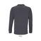 Polo manga larga sostenible unisex Planet Lsl. Color gris antracitamezcla.