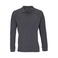 Polo manga larga sostenible unisex Planet Lsl. Color gris antracitamezcla.