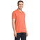 Polo pique sostenible hombre Planet. Color pop orange.