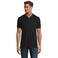 Polo pique sostenible hombre Planet. Color negro.