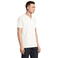 Polo pique sostenible hombre Planet. Color blanco crema.