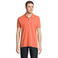 Polo pique sostenible hombre Planet. Color pop orange.