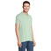 Polo pique sostenible hombre Planet. Color frozen green.