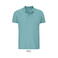 Polo pique sostenible hombre Planet. Color pool blue.