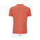 Polo pique sostenible hombre Planet. Color pop orange.