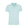 Polo pique sostenible hombre Planet. Color artic blue.