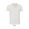 Polo pique sostenible hombre Planet. Color blanco crema.