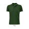 Polo pique sostenible hombre Planet. Color verde botella.