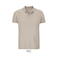 Polo pique sostenible hombre Planet. Color marrón cuerda.