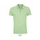 Polo pique sostenible hombre Planet. Color frozen green.