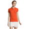 Polo mujer Portland Women. Color naranja tostado.