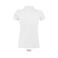 Polo mujer Portland Women. Color blanco.