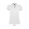 Polo mujer Portland Women. Color blanco.