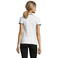 Polo cuello con rayas grueso mujer Practice Women. Color blanco.