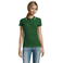 Polo cuello con rayas grueso mujer Practice Women. Color verde golf.