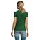Polo cuello con rayas grueso mujer Practice Women. Color verde golf.