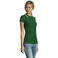 Polo cuello con rayas grueso mujer Practice Women. Color verde golf.