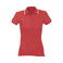Polo cuello con rayas grueso mujer Practice Women. Color rojo.
