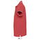 Polo cuello con rayas grueso mujer Practice Women. Color rojo.
