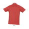 Polo cuello con rayas grueso mujer Practice Women. Color rojo.
