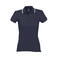 Polo cuello con rayas grueso mujer Practice Women. Color azul marino.