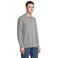 Polo manga larga unisex Prime Lsl. Color gris mezcla.