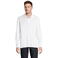 Polo manga larga unisex Prime Lsl. Color blanco.