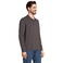 Polo manga larga unisex Prime Lsl. Color gris oscuro.