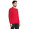 Polo manga larga unisex Prime Lsl. Color rojo.