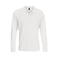 Polo manga larga unisex Prime Lsl. Color blanco.