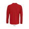 Polo manga larga unisex Prime Lsl. Color rojo.