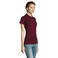 Polo mujer Prime Women. Color rojo burdeos.
