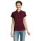 Polo mujer Prime Women. Color rojo burdeos.