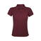 Polo mujer Prime Women. Color rojo burdeos.