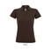 Polo mujer Prime Women. Color marrón chocolate.