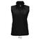 Chaleco softshell impermeable mujer Race BW Women. Color negro.