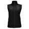 Chaleco softshell impermeable mujer Race BW Women. Color negro.