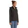 Chaqueta softshell con capucha reciclada mujer Race Hooded Women. Color negro.