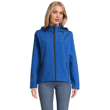 Chaqueta softshell con capucha reciclada mujer Race Hooded Women