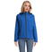 Chaqueta softshell con capucha reciclada mujer Race Hooded Women. Color azul royal.