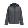 Chaqueta softshell con capucha reciclada mujer Race Hooded Women. Color gris antracita.