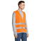 Chaleco alta visibilidad unisex Safety Pro. Color naranja fluor.