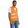 Chaleco alta visibilidad unisex Secure Pro. Color naranja fluor.