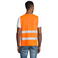 Chaleco alta visibilidad unisex Secure Pro. Color naranja fluor.